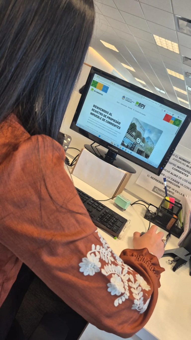 El Gobierno de Corrientes presentó la nueva página web del Registro de la Propiedad Inmueble